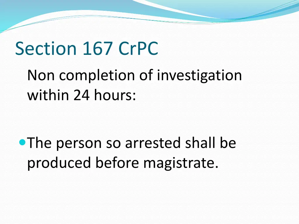 section 167 crpc non completion of investigation