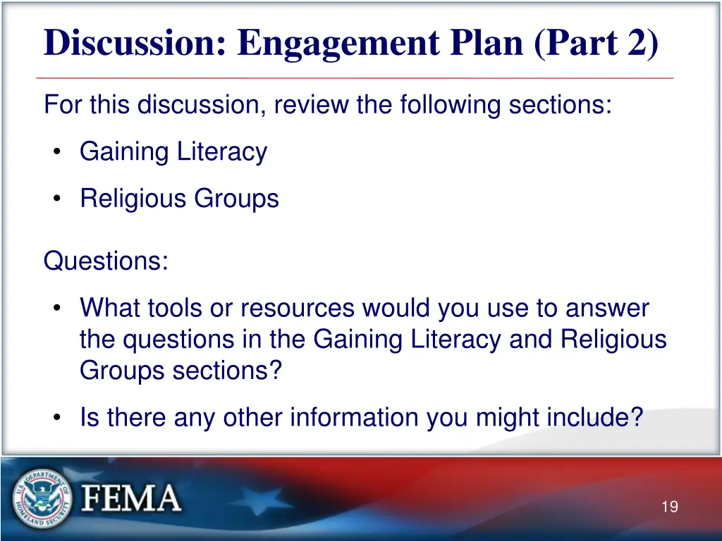 discussion engagement plan part 2