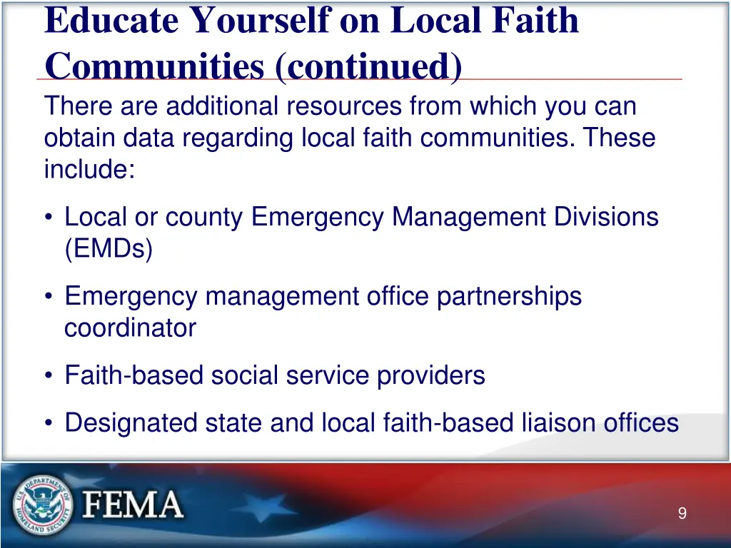 educate yourself on local faith communities 1