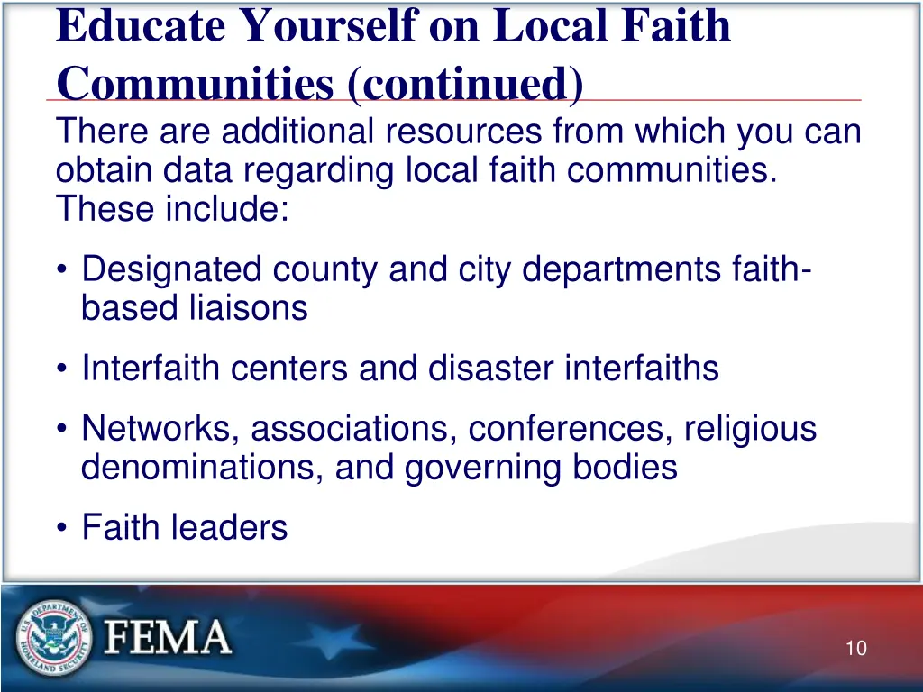 educate yourself on local faith communities 2