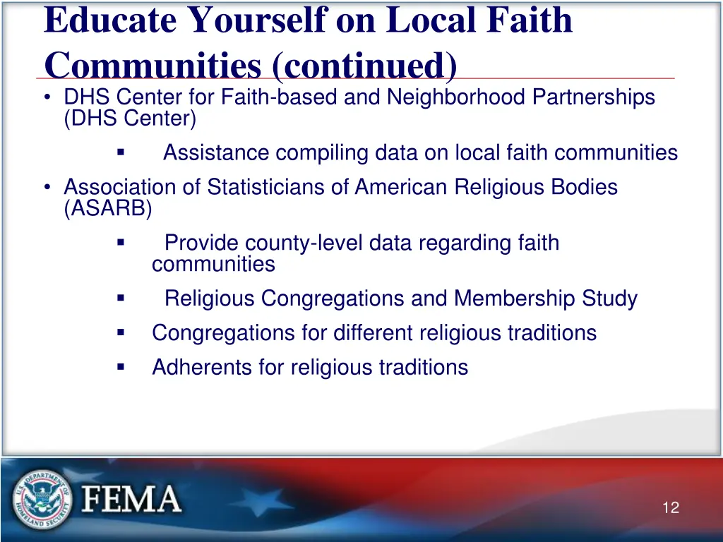 educate yourself on local faith communities 4