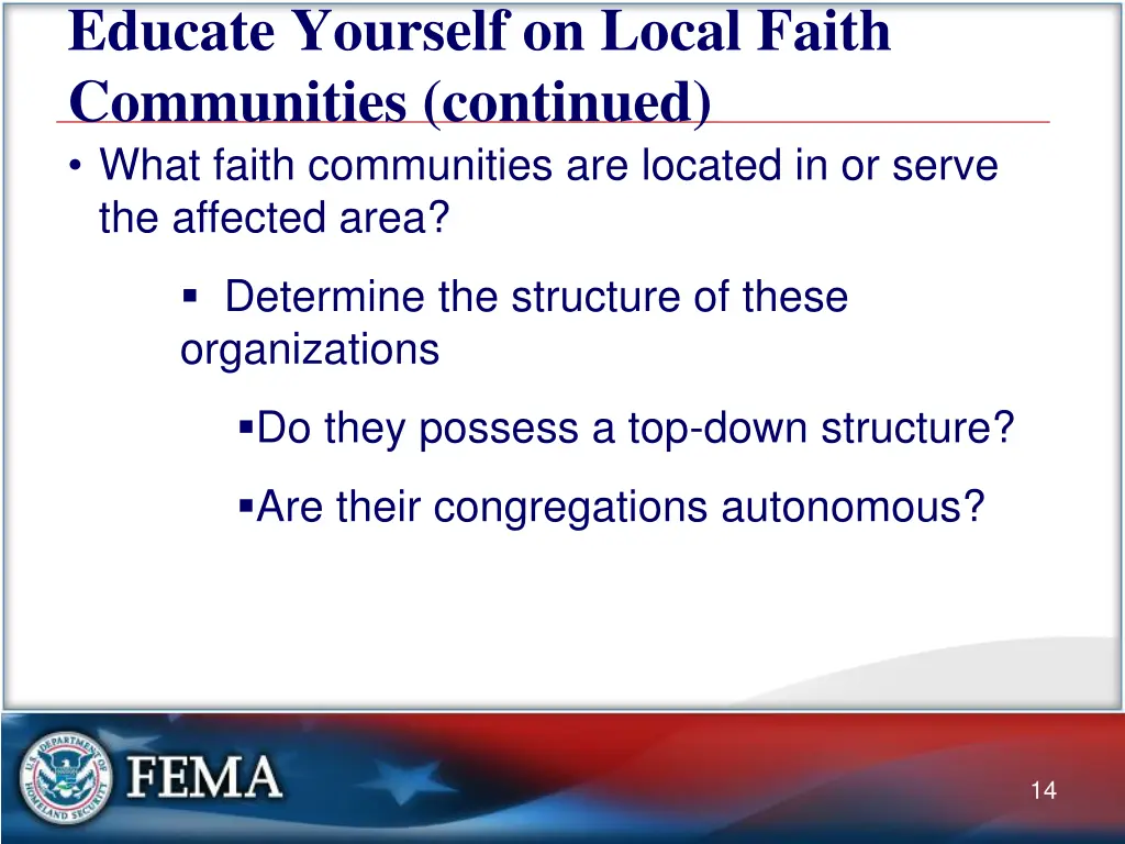 educate yourself on local faith communities 6