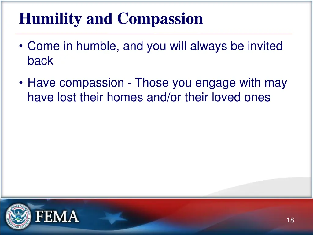 humility and compassion