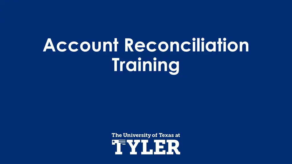 account reconciliation training