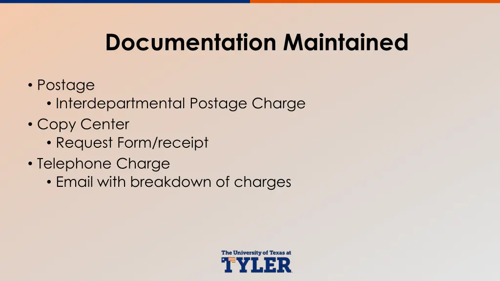 documentation maintained 2