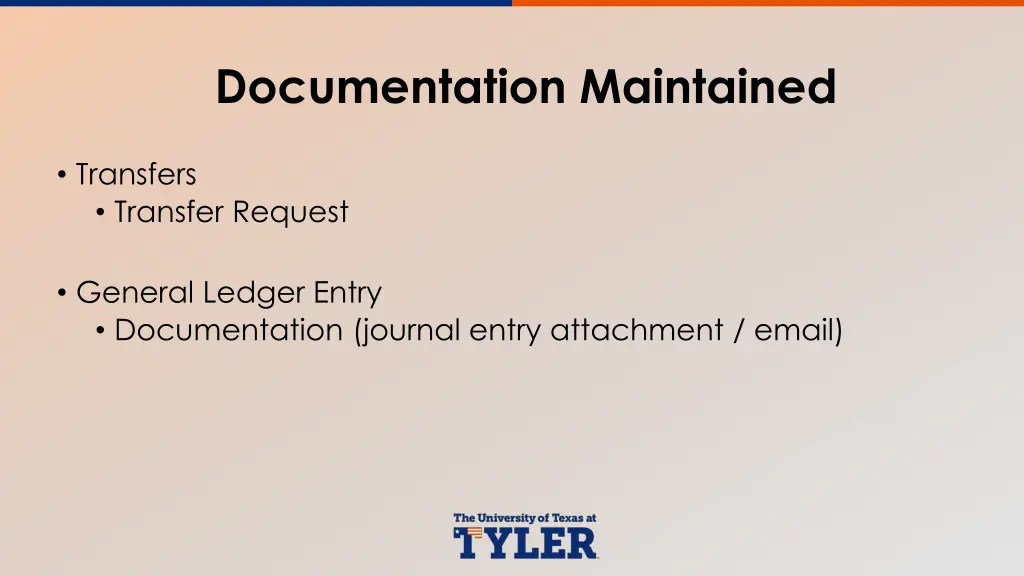 documentation maintained 3