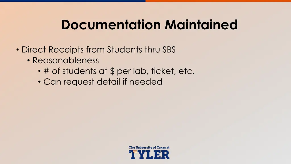 documentation maintained 5