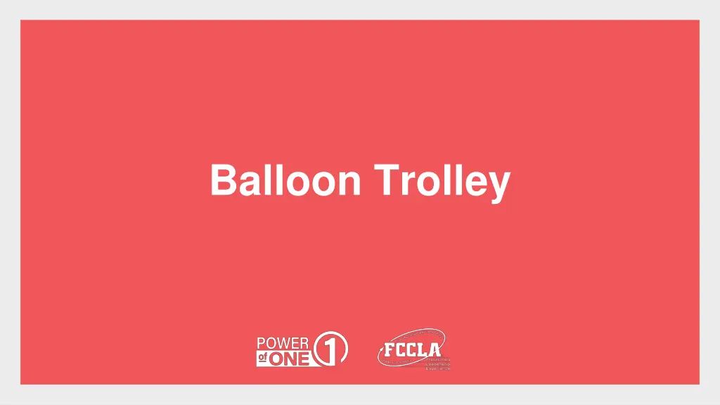 balloon trolley