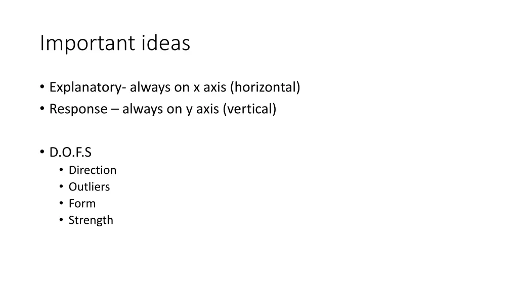 important ideas