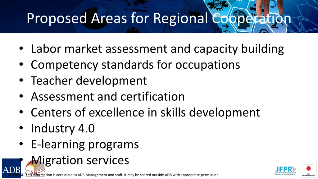 proposed areas for regional cooperation