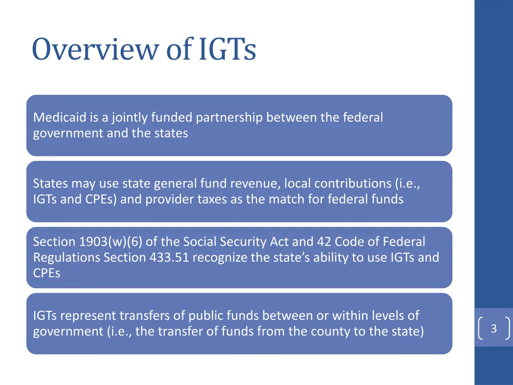 overview of igts