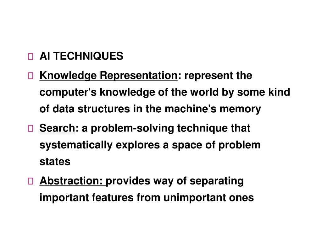 ai techniques