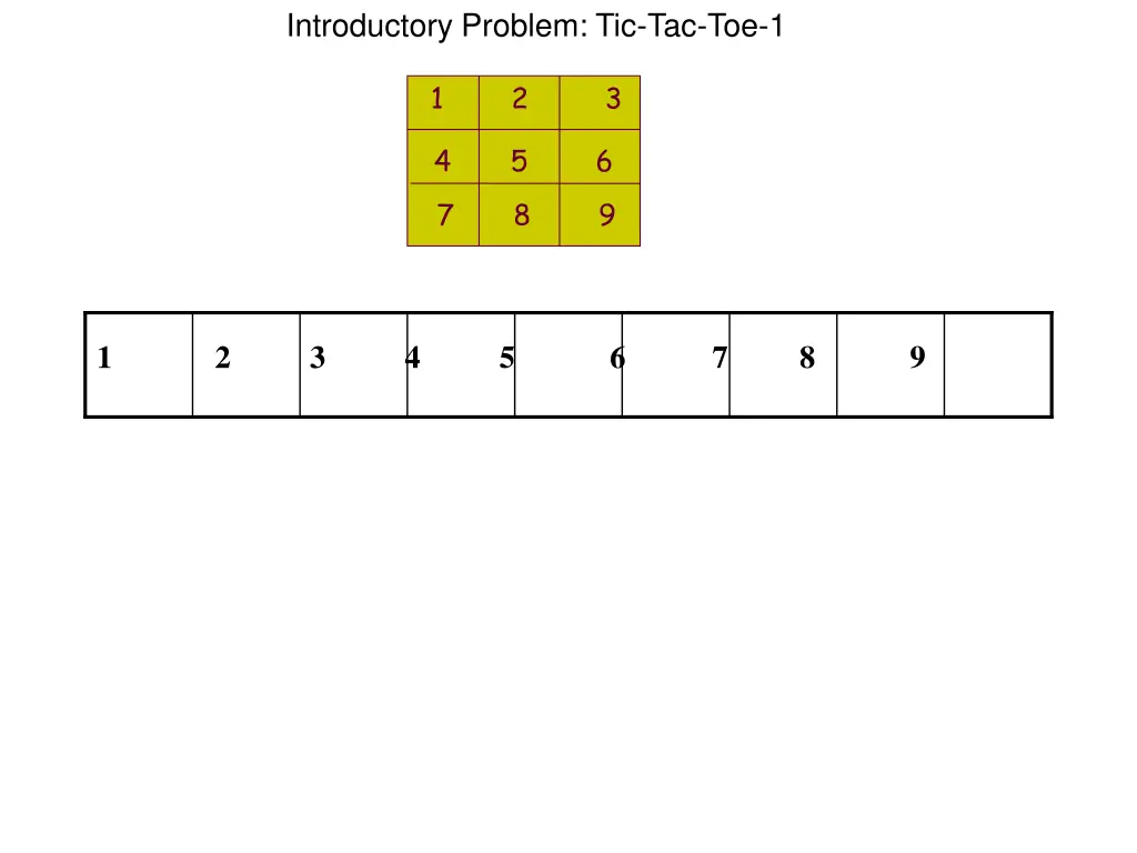 introductory problem tic tac toe 1 2