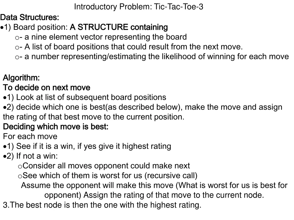 introductory problem tic tac toe 3