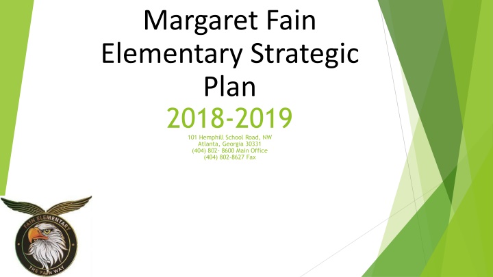 margaret fain elementary strategic plan 2018 2019