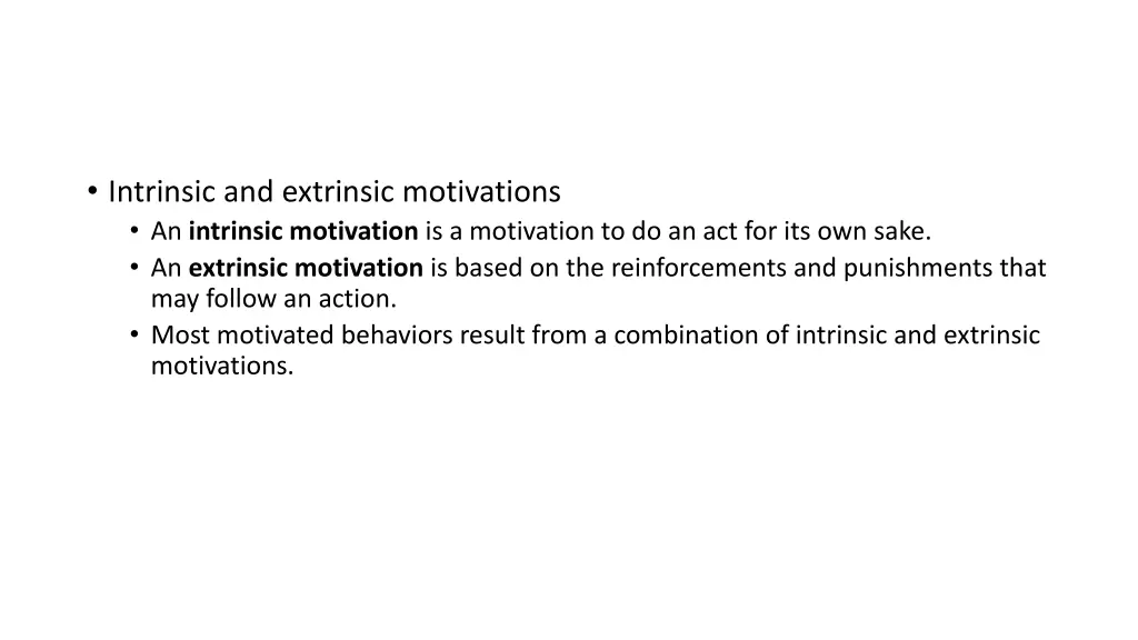 intrinsic and extrinsic motivations an intrinsic