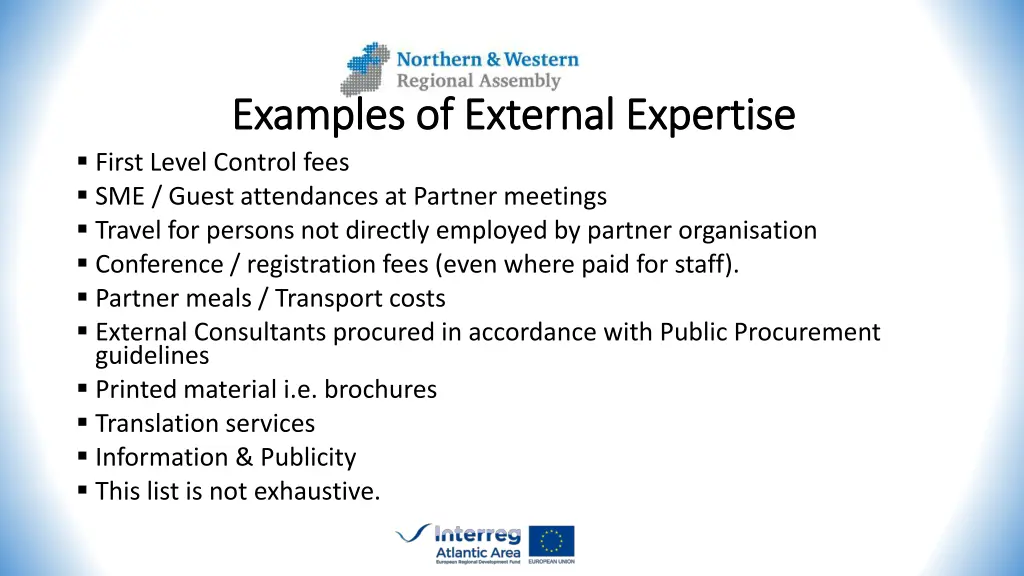 examples of external expertise examples