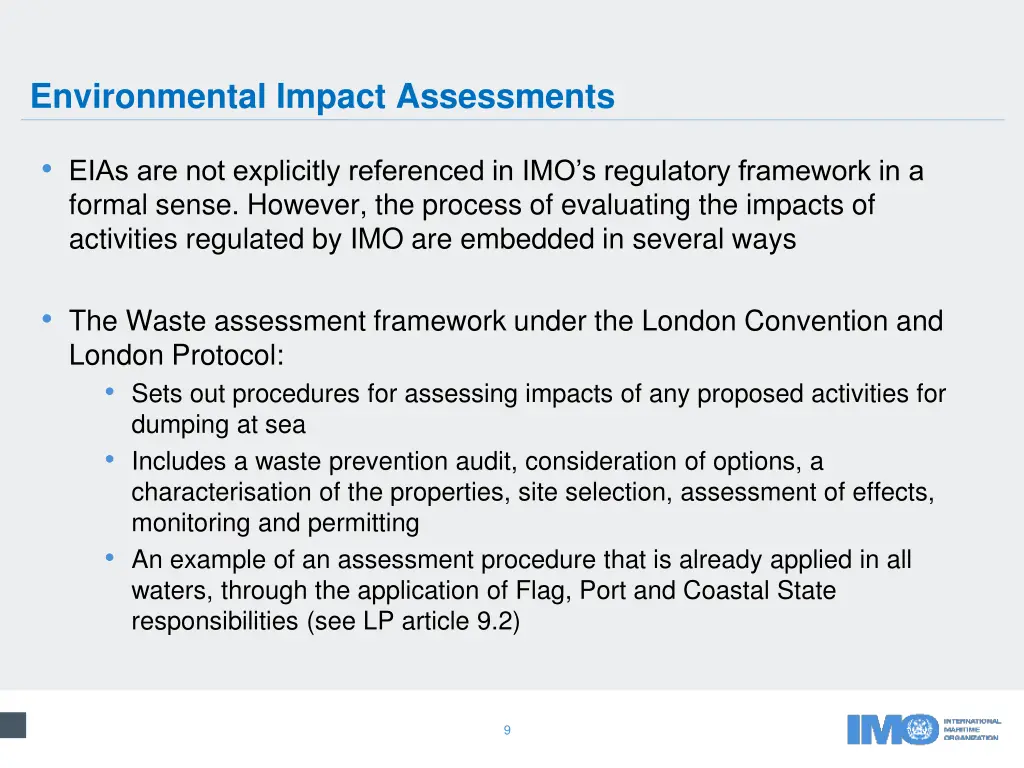 environmental impact assessments