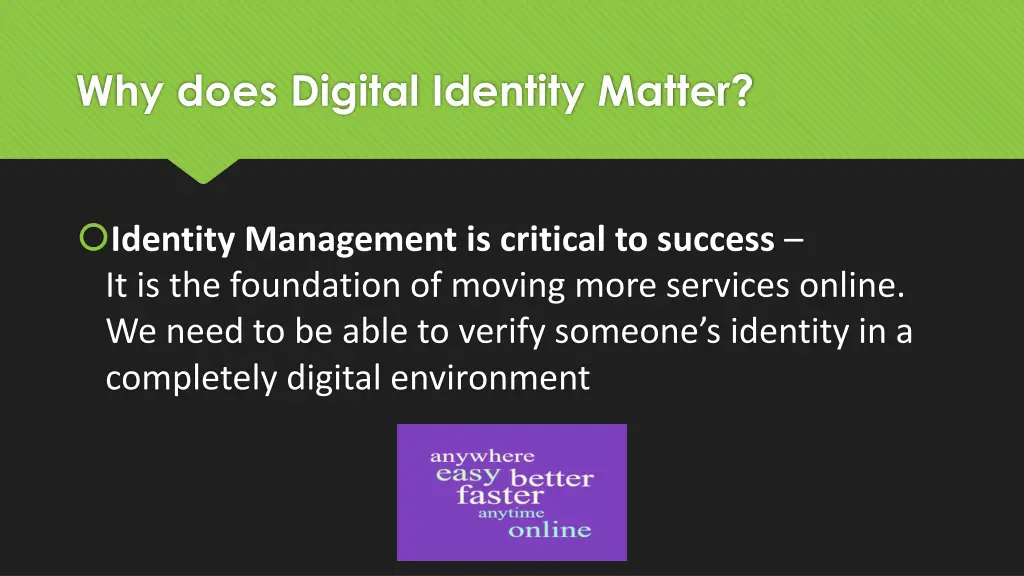 why does digital identity matter