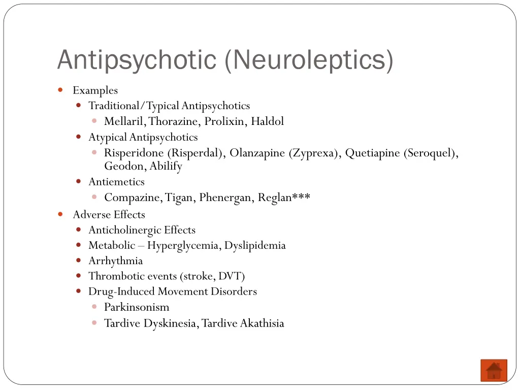 antipsychotic neuroleptics