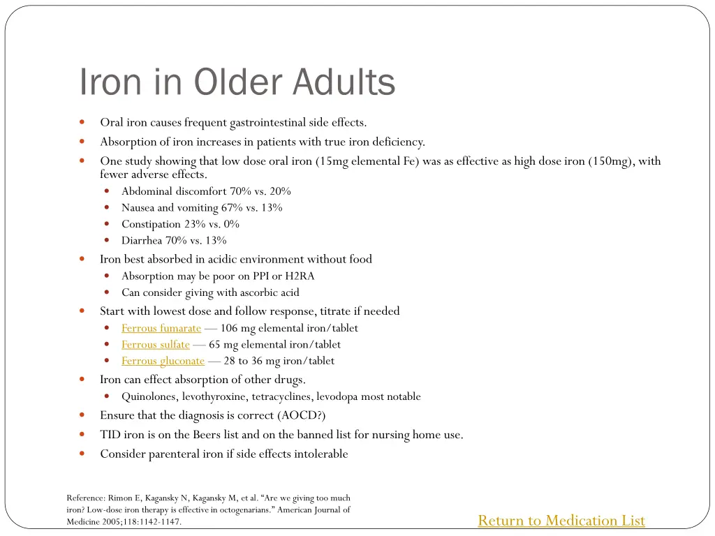 iron in older adults