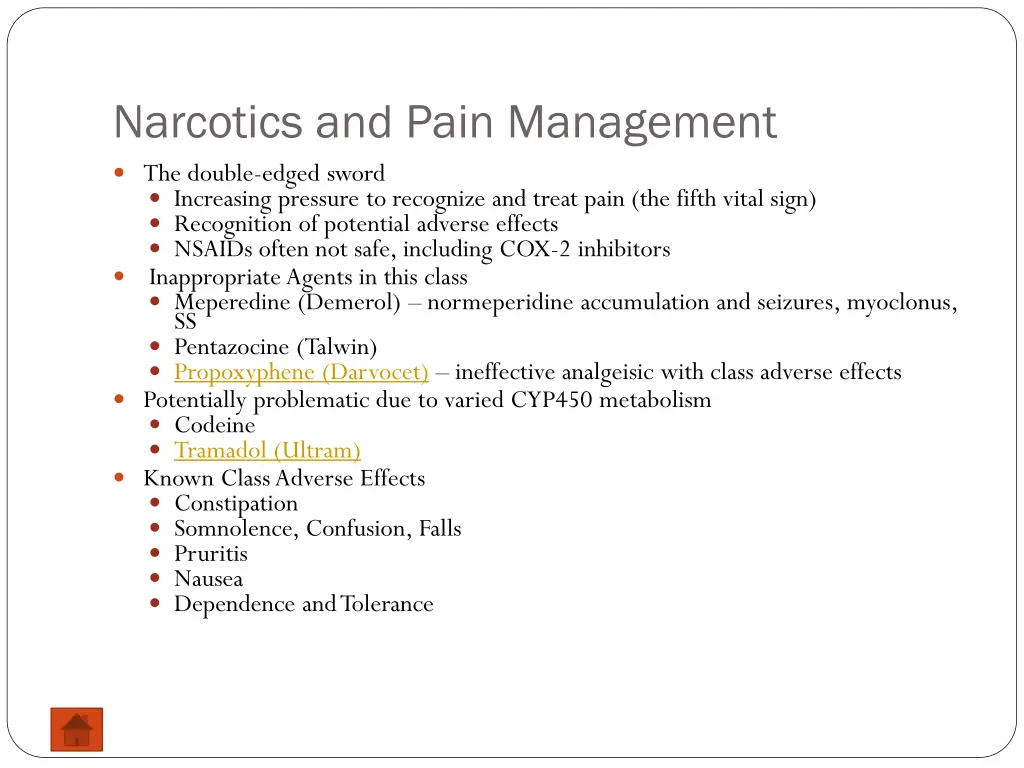 narcotics and pain management the double edged