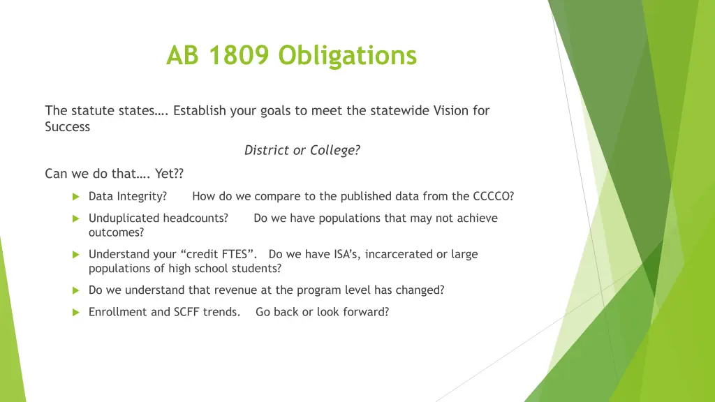 ab 1809 obligations