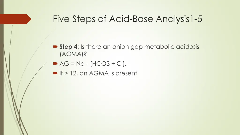 five steps of acid base analysis1 5 3