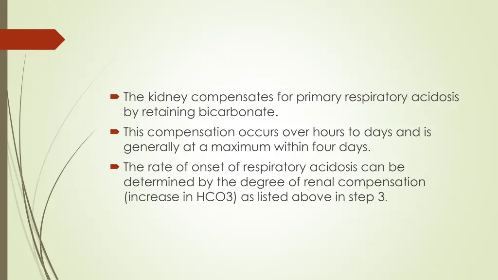 the kidney compensates for primary respiratory