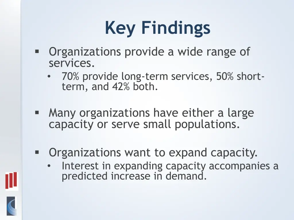 key findings