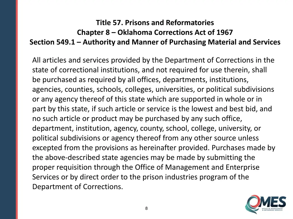 title 57 prisons and reformatories chapter