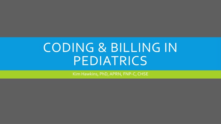 coding billing in pediatrics