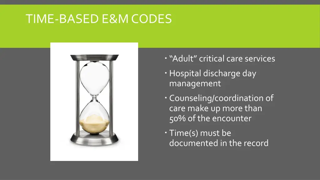 time based e m codes