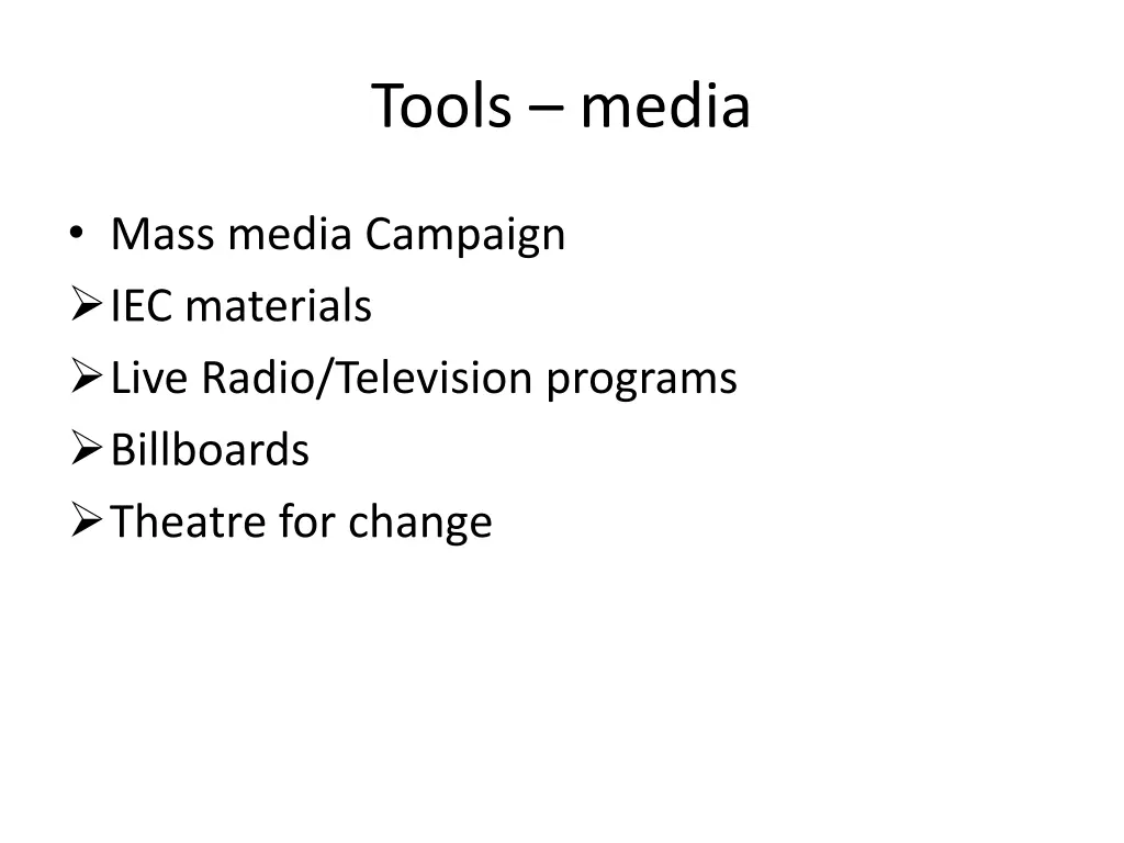 tools media