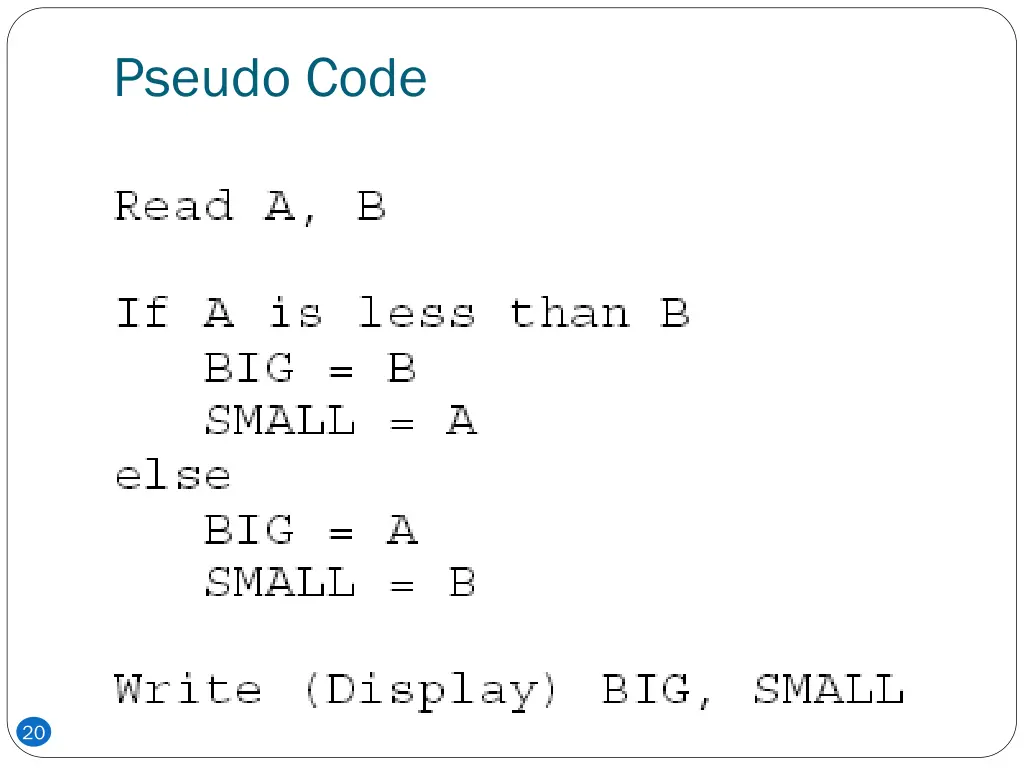 pseudo code 2