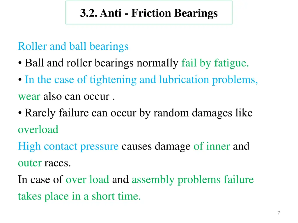 3 2 anti friction bearings