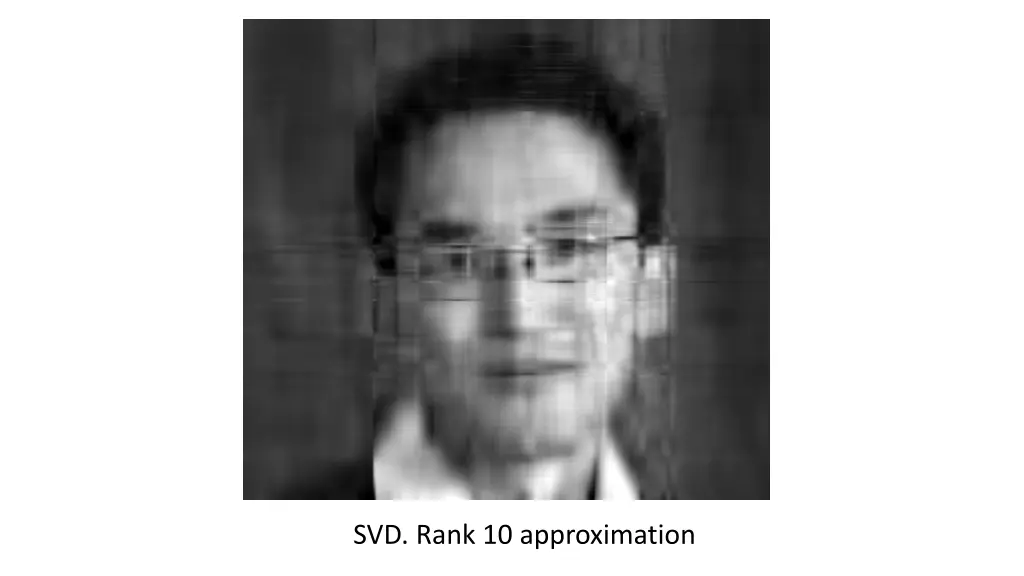 svd rank 10 approximation