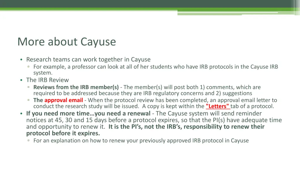 more about cayuse