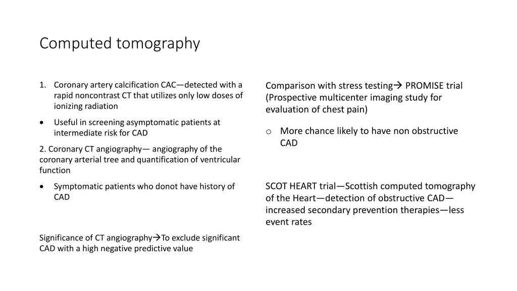 computed tomography