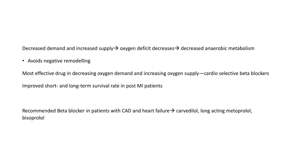 decreased demand and increased supply oxygen