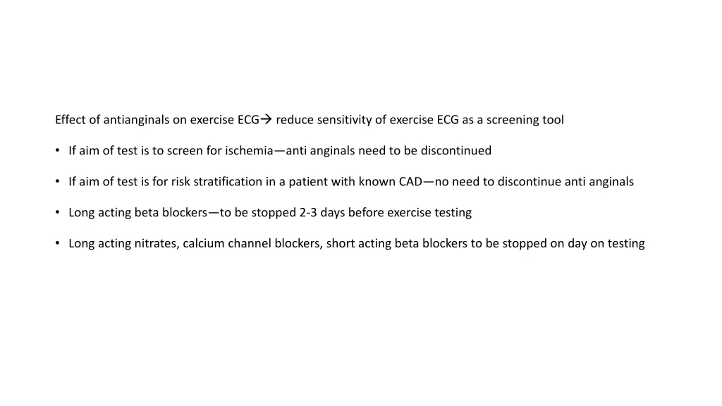 effect of antianginals on exercise ecg reduce