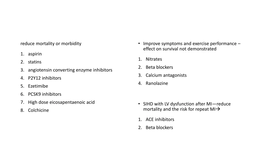 improve symptoms and exercise performance effect