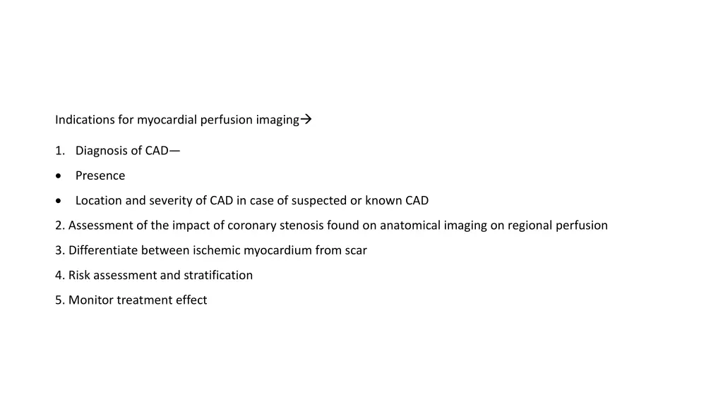 indications for myocardial perfusion imaging