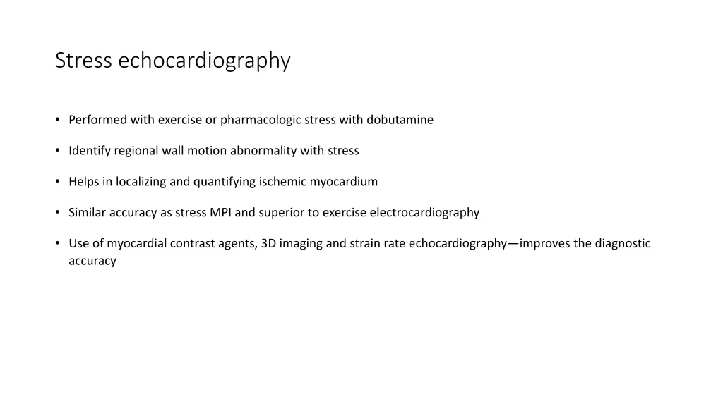 stress echocardiography