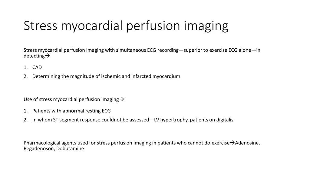 stress myocardial perfusion imaging