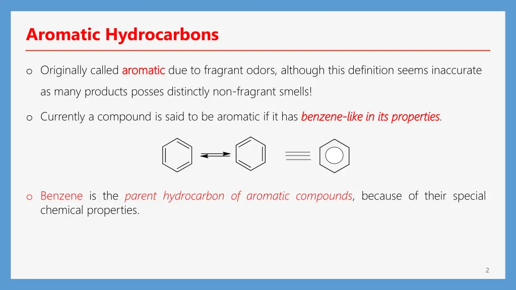 aromatic hydrocarbons