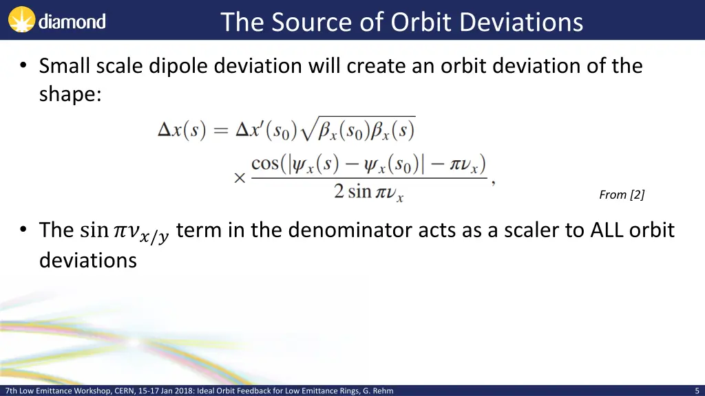 the source of orbit deviations