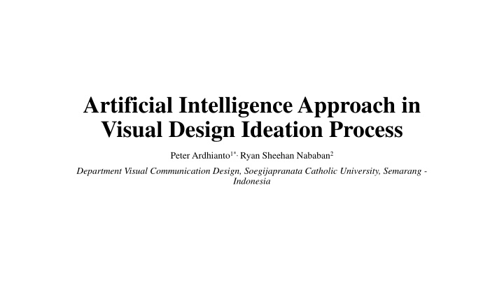 artificial intelligence approach in visual design