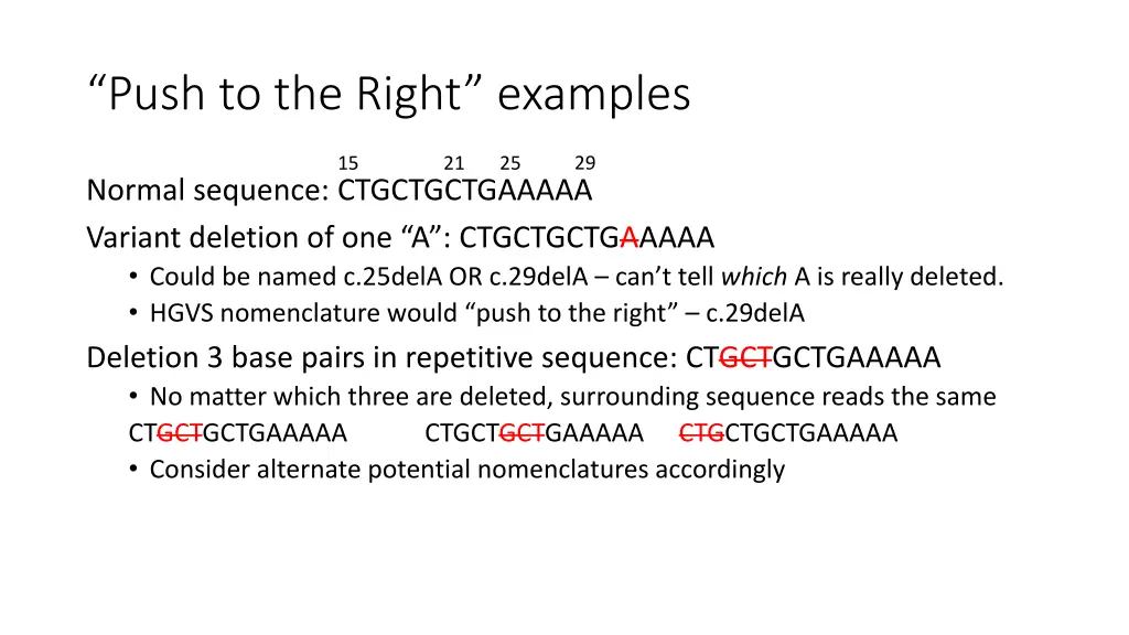 push to the right examples