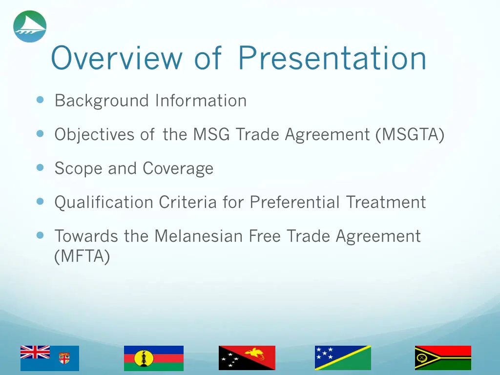 overview of presentation